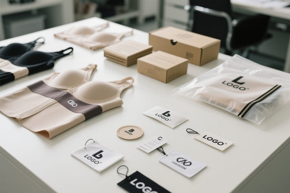 Opciones de material, branding y empaque para una prenda moldeadora de marca propia